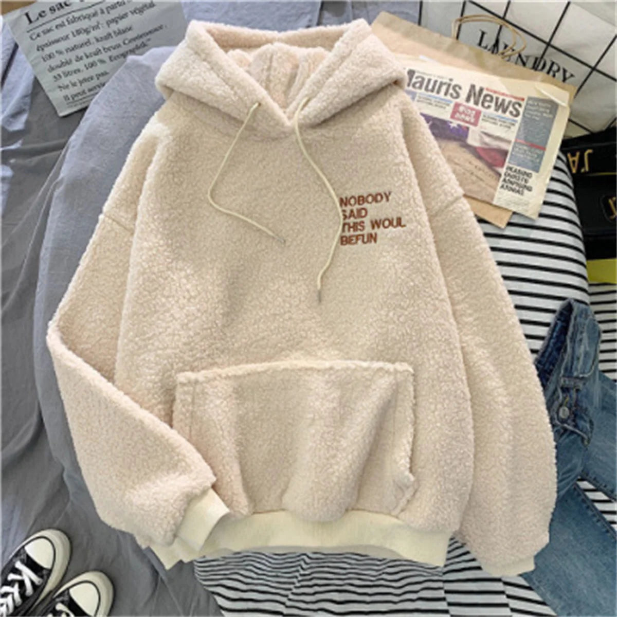 Korean Style Loose Fit Casual Sweatshirt