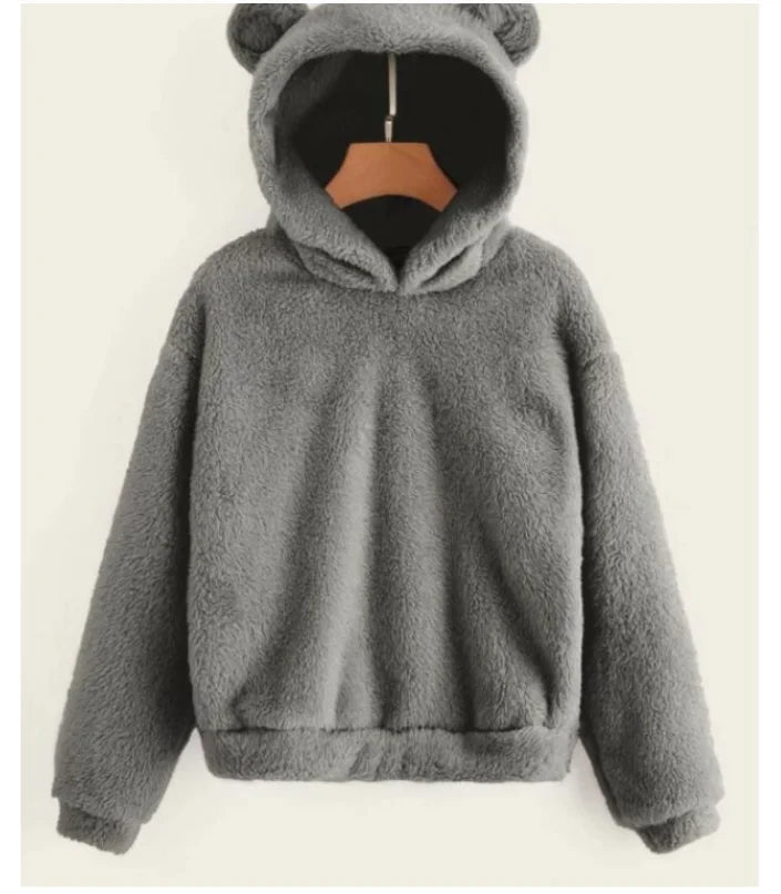 Cozy Plush Rabbit Ear Hoodie (Warm & Comfortable)