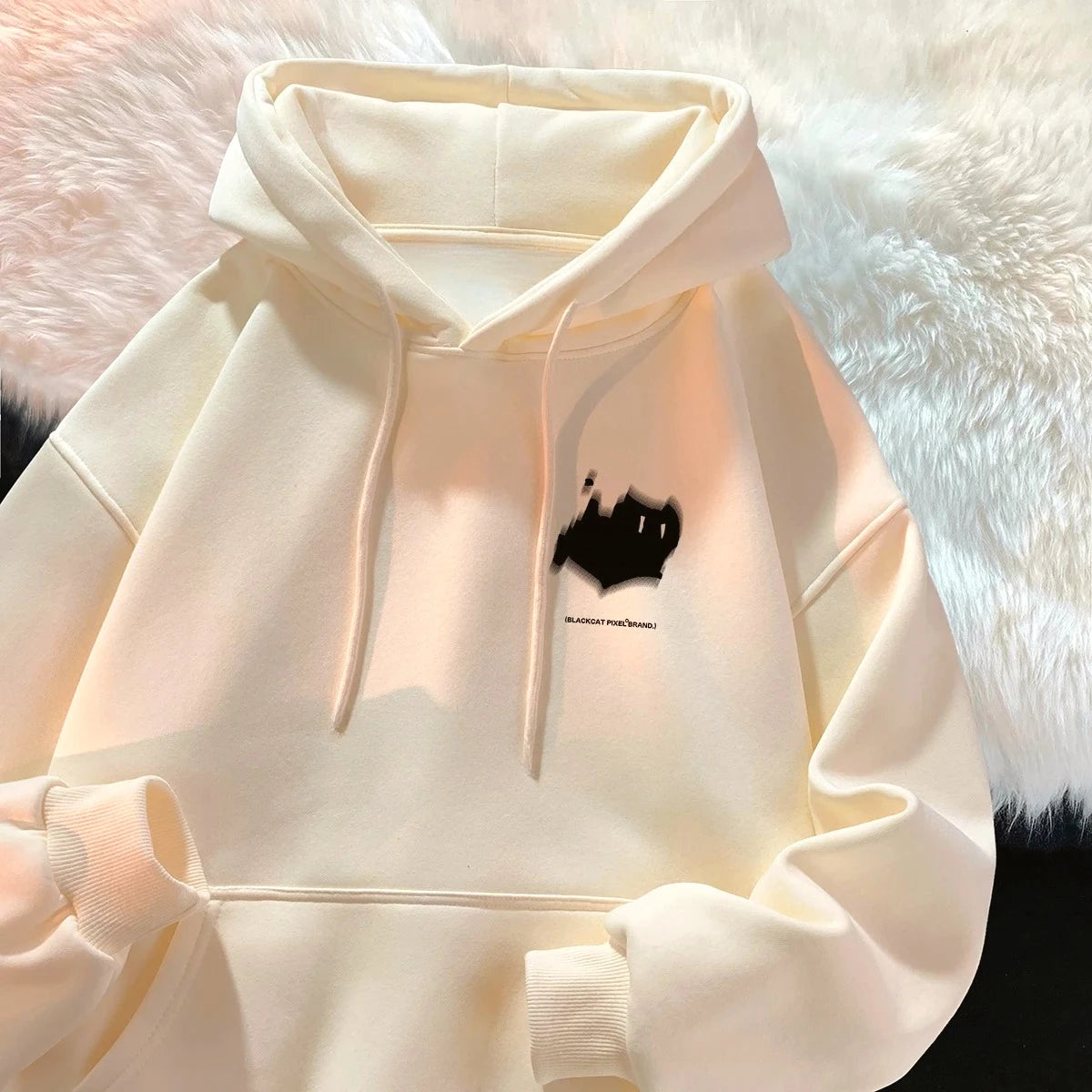 Women's Trendy High Street Print Hoodie (Autumn/Winter)