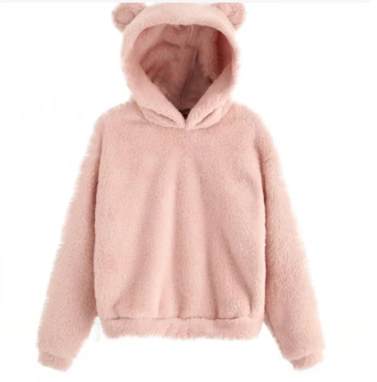 Cozy Plush Rabbit Ear Hoodie (Warm & Comfortable)