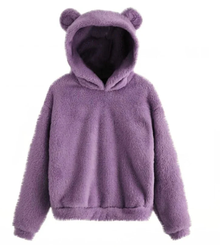 Cozy Plush Rabbit Ear Hoodie (Warm & Comfortable)
