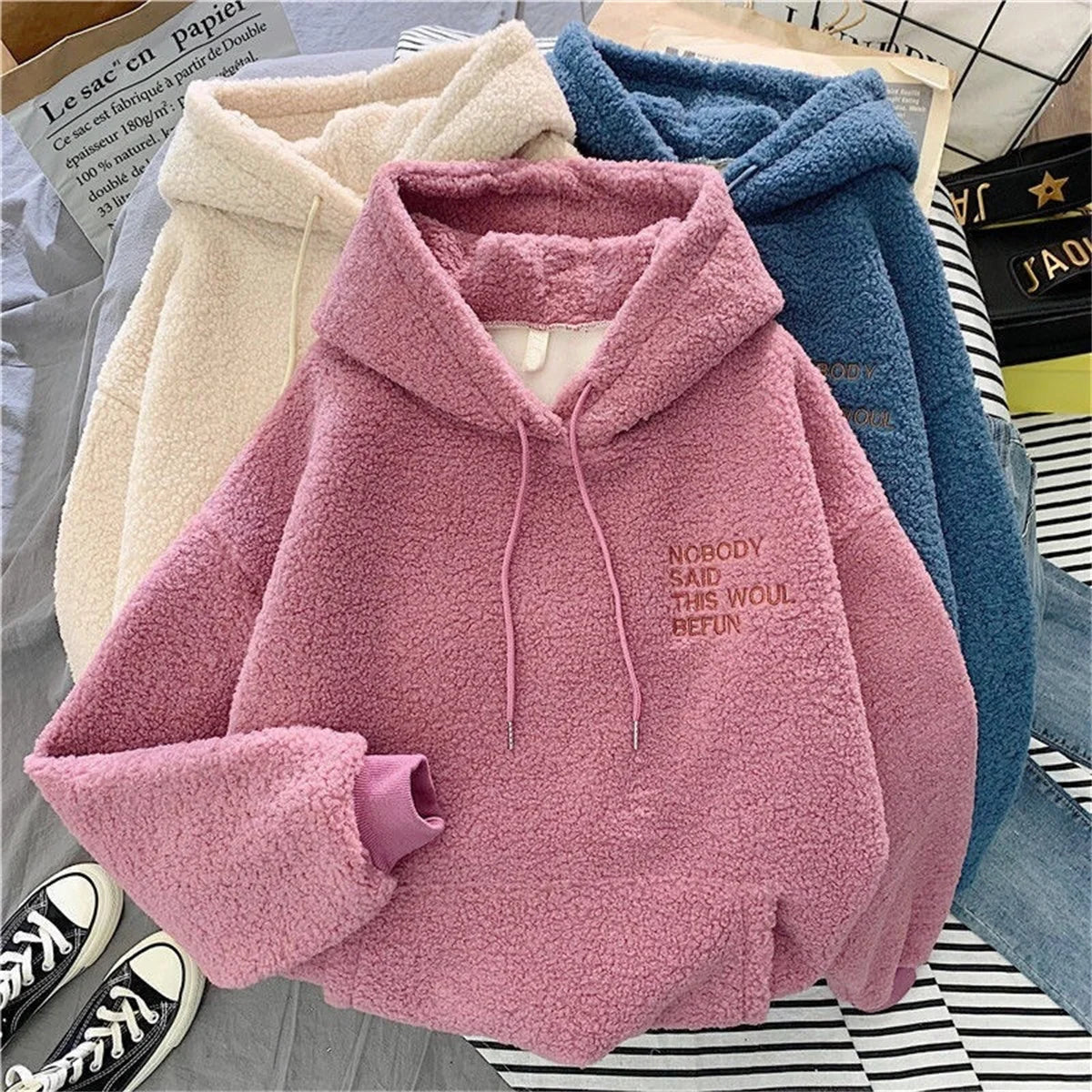 Korean Style Loose Fit Casual Sweatshirt