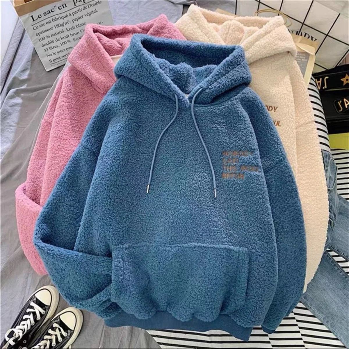 Korean Style Loose Fit Casual Sweatshirt
