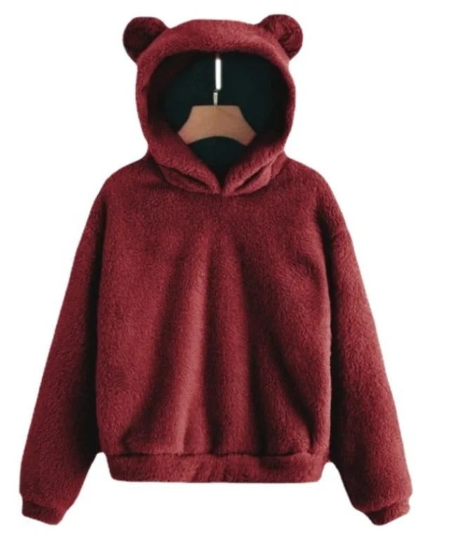 Cozy Plush Rabbit Ear Hoodie (Warm & Comfortable)