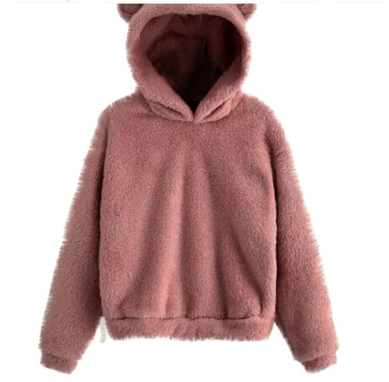Cozy Plush Rabbit Ear Hoodie (Warm & Comfortable)