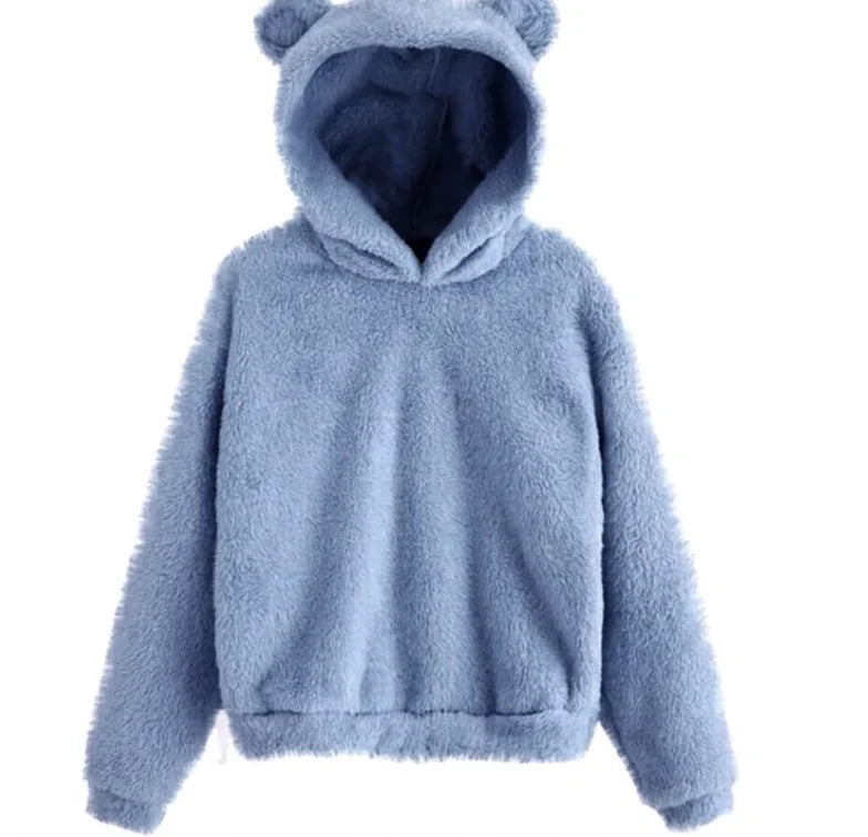Cozy Plush Rabbit Ear Hoodie (Warm & Comfortable)