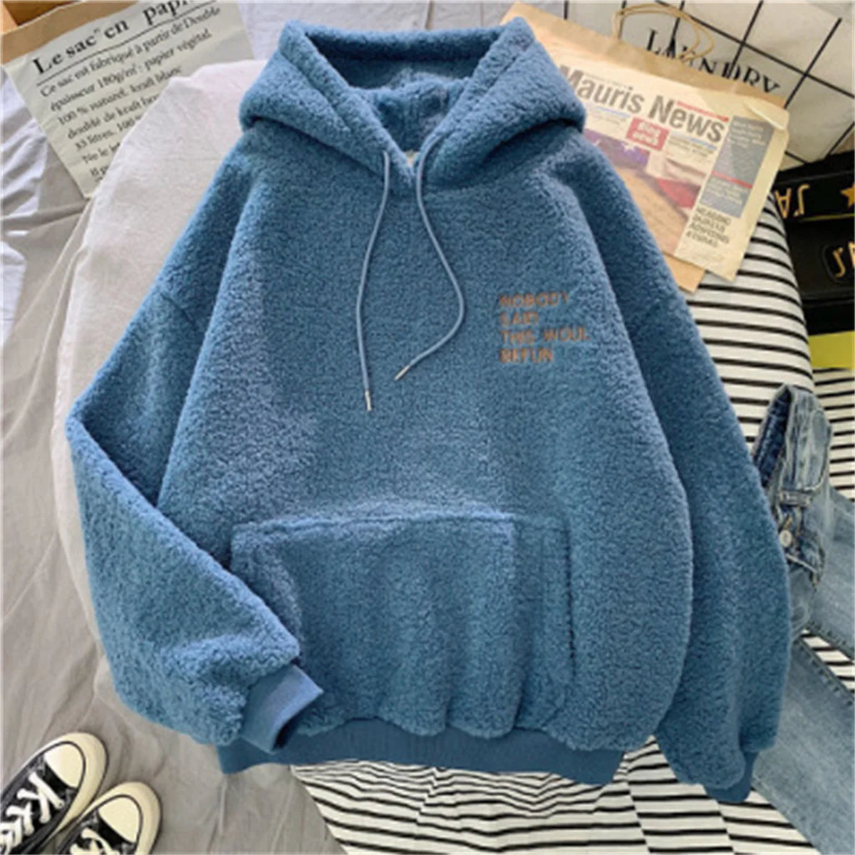 Korean Style Loose Fit Casual Sweatshirt