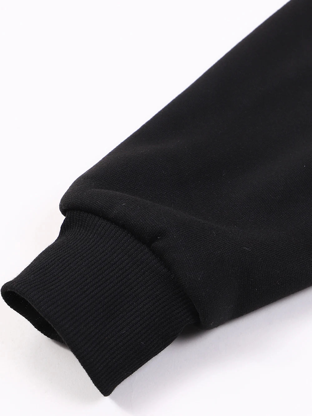 Unisex Loose Fit Solid Color Fleece-Lined Hoodie with Pocket